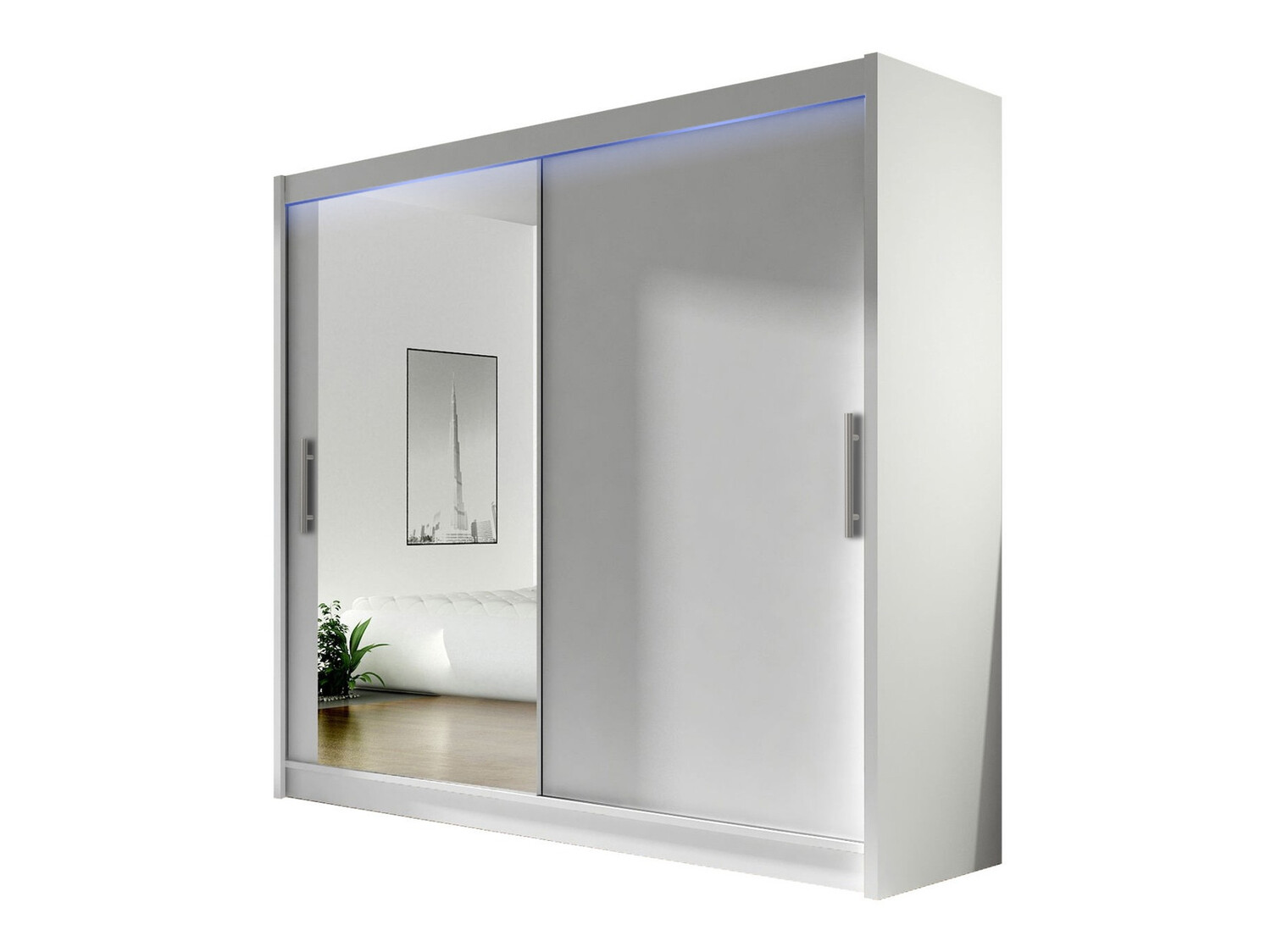 Kleiderschrank Closico Pallor VI (Weiss)