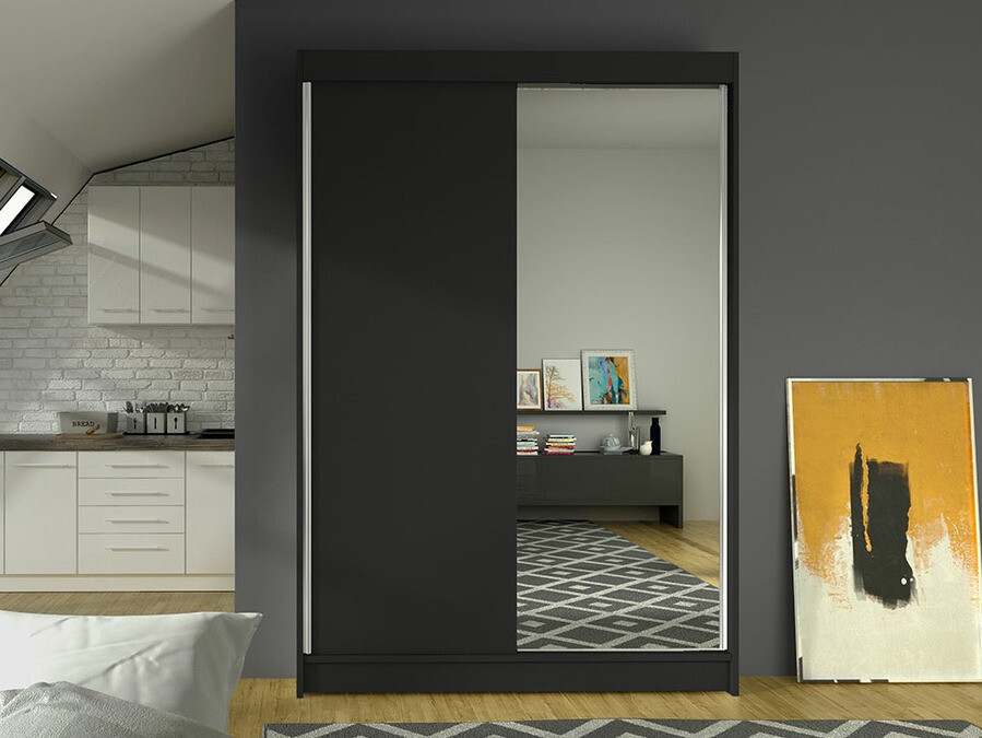 Kleiderschrank Closico Salvor I (Schwarz)