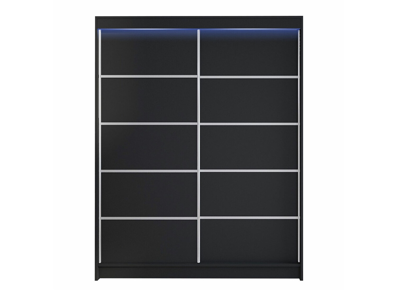 Kleiderschrank Closico 145 (Schwarz)