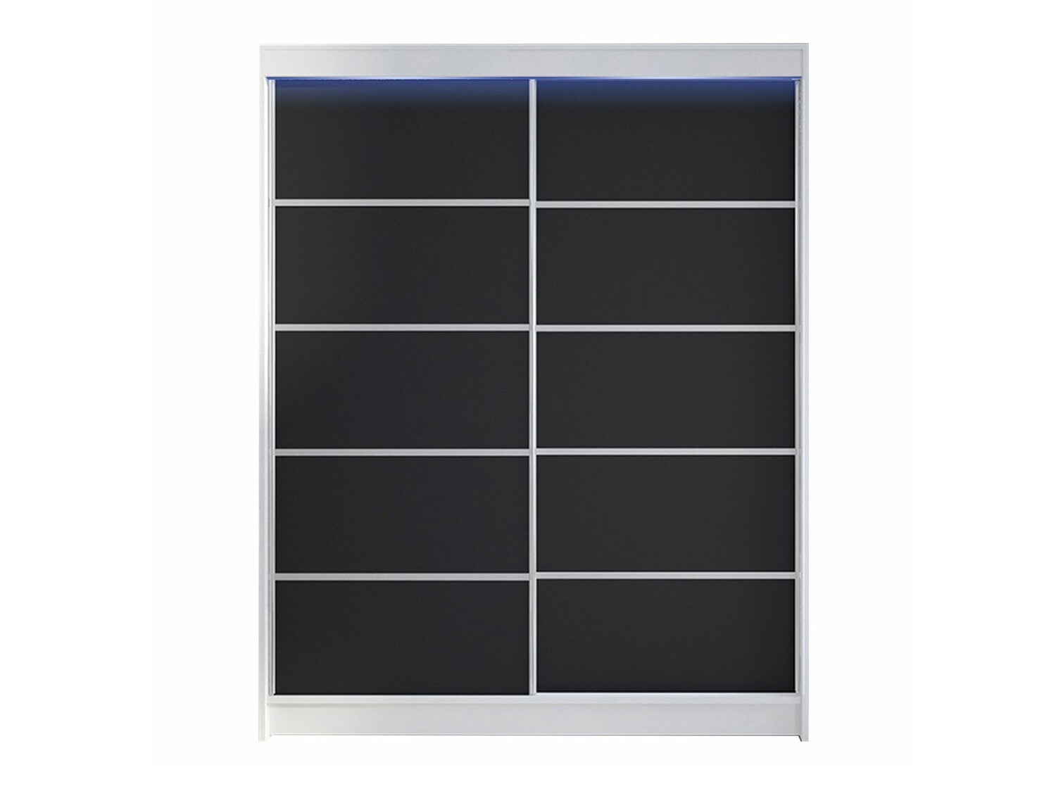 Kleiderschrank Closico Vastor IV (Weiss + Schwarz)