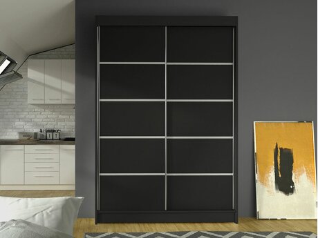Kleiderschrank Closico 150 (Schwarz)