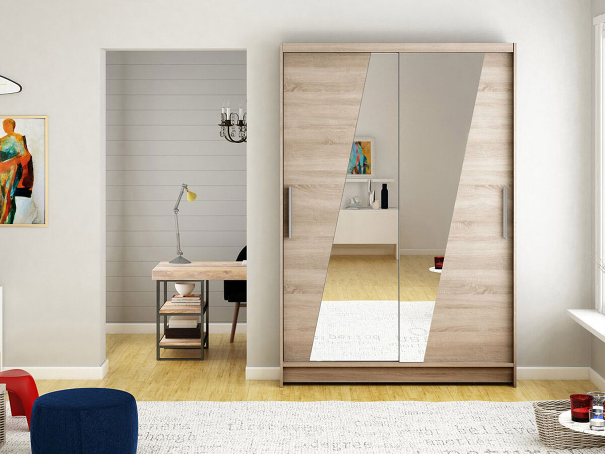 Kleiderschrank Closico 152 (Trüffel eichenholzoptik)