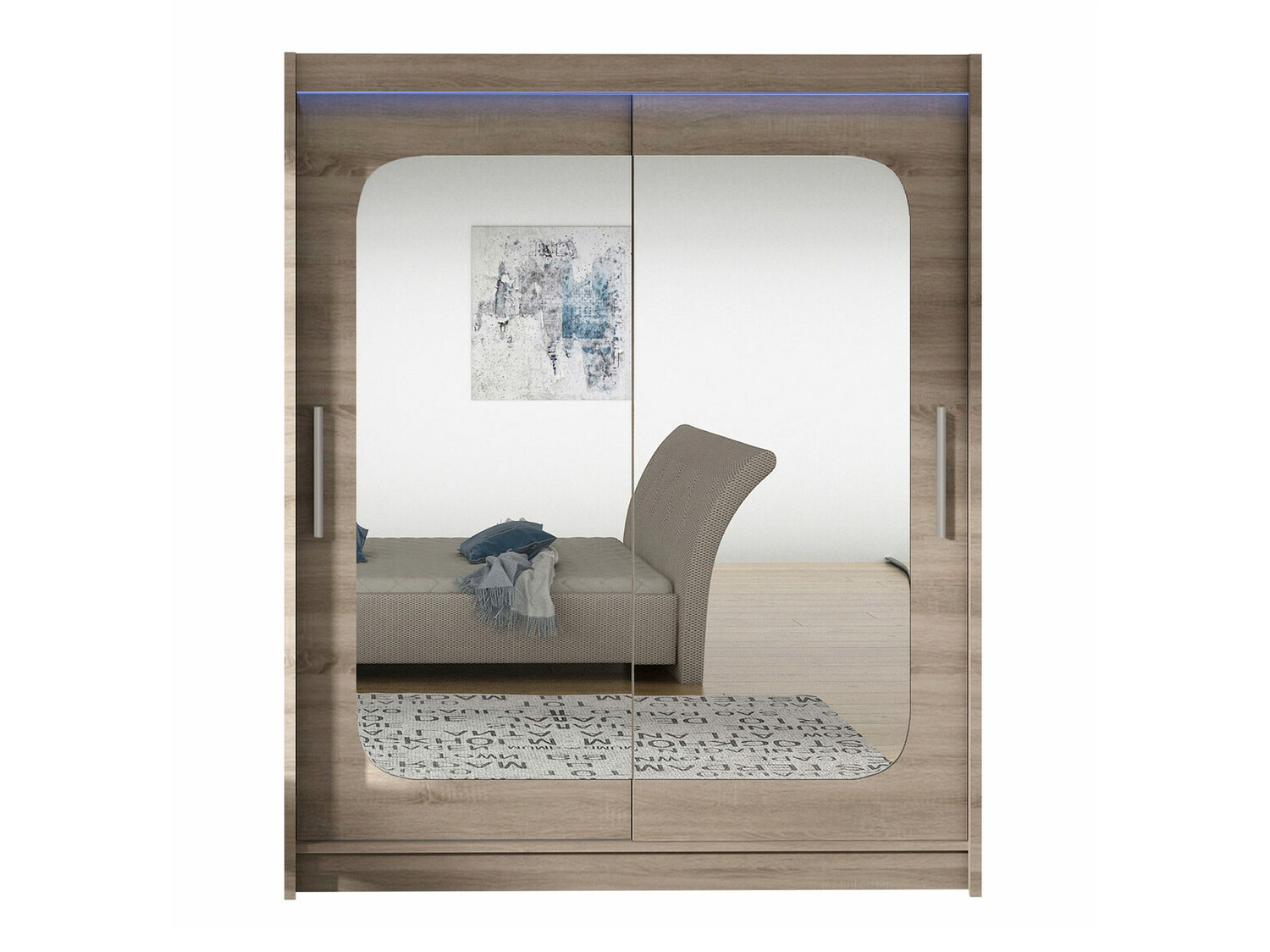 Kleiderschrank Closico Camera XII (Trüffel eichenholzoptik)