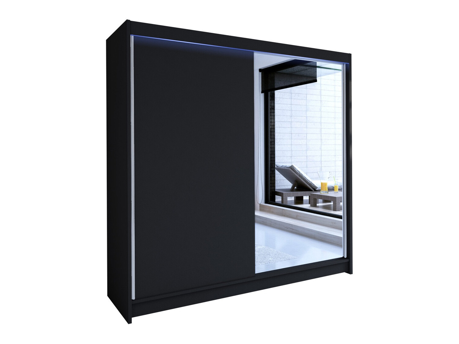 Kleiderschrank Closico Cavaris I (Schwarz)