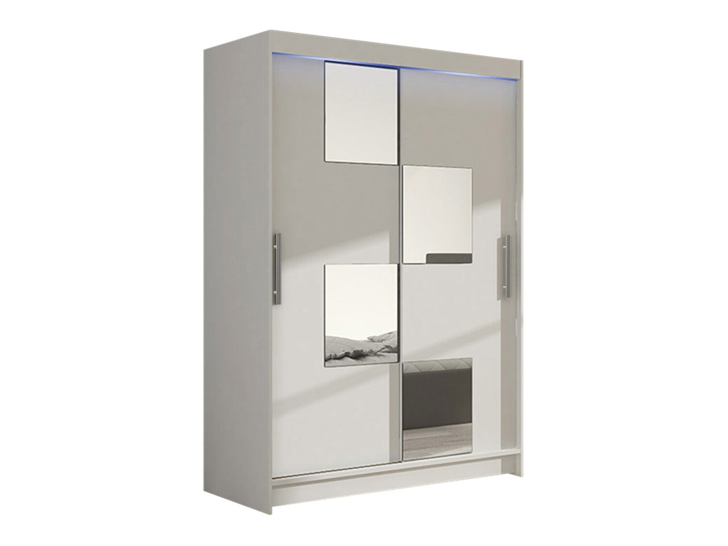 Kleiderschrank Closico Pacron III (Weiss)