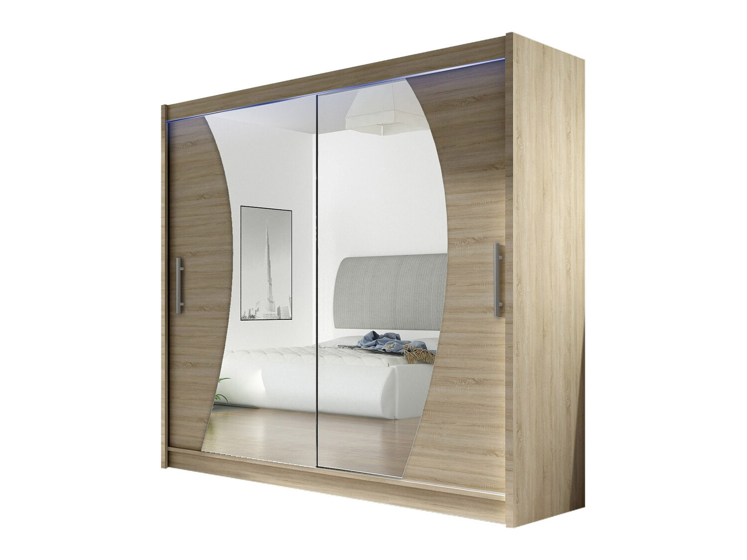 Kleiderschrank Closico Pallor IX (Sonoma eichenholz)