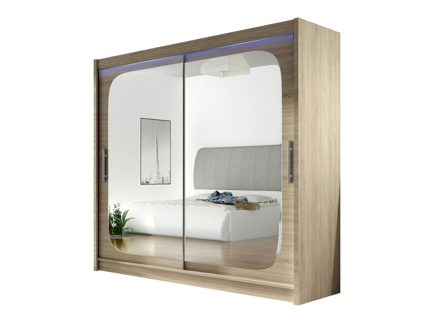 Kleiderschrank Closico Pallor VIII (Sonoma-Eiche)