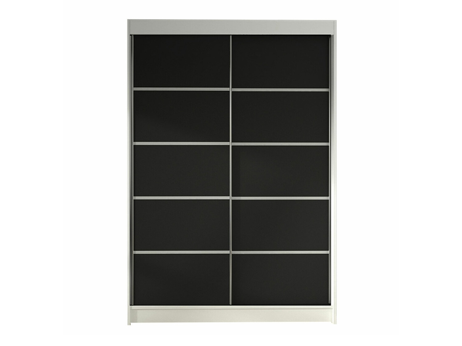 Kleiderschrank Closico Salvor IV (Weiss + Schwarz)