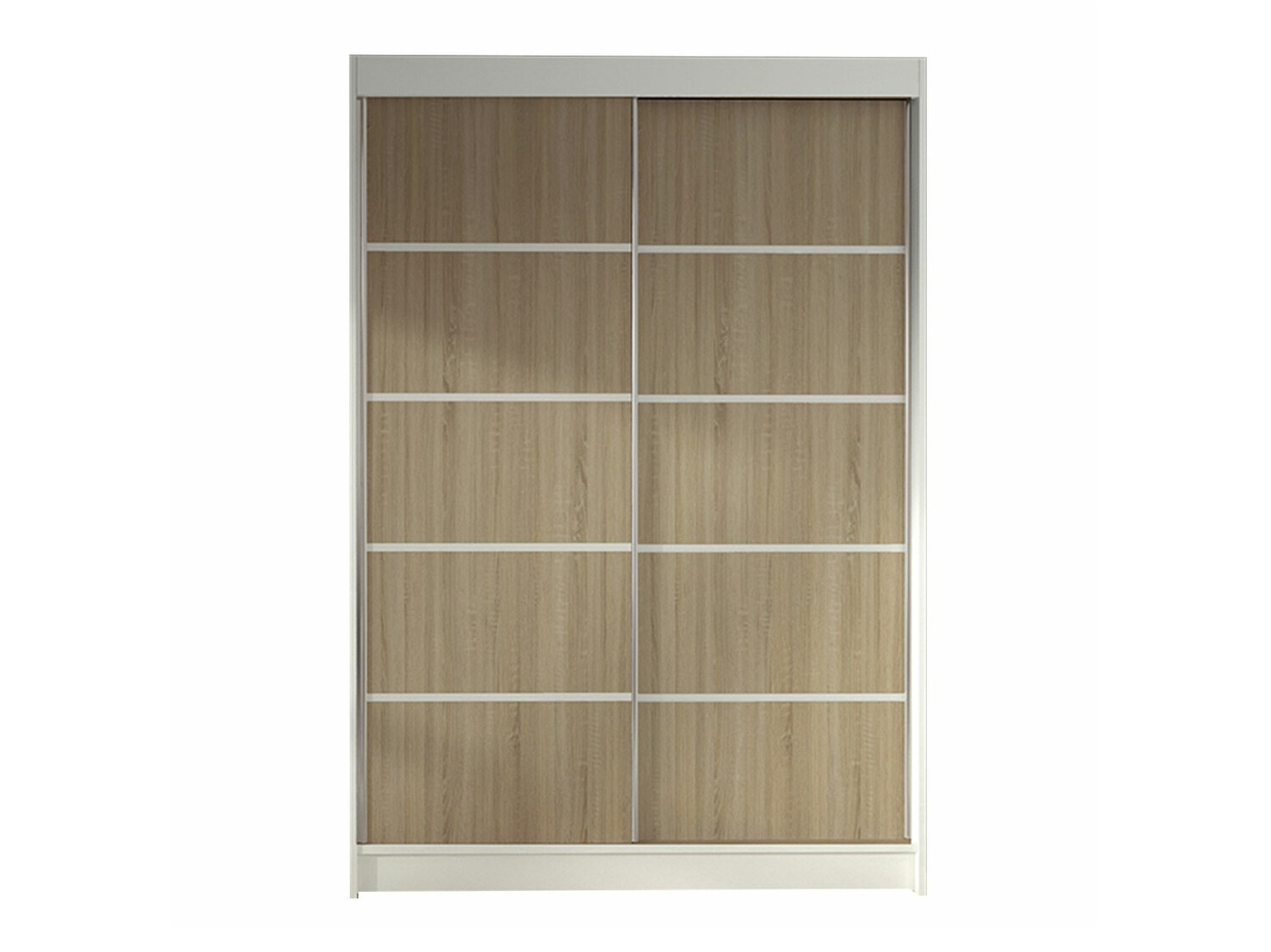 Kleiderschrank Closico Salvor IV (Weiss + Sonoma-Eiche)
