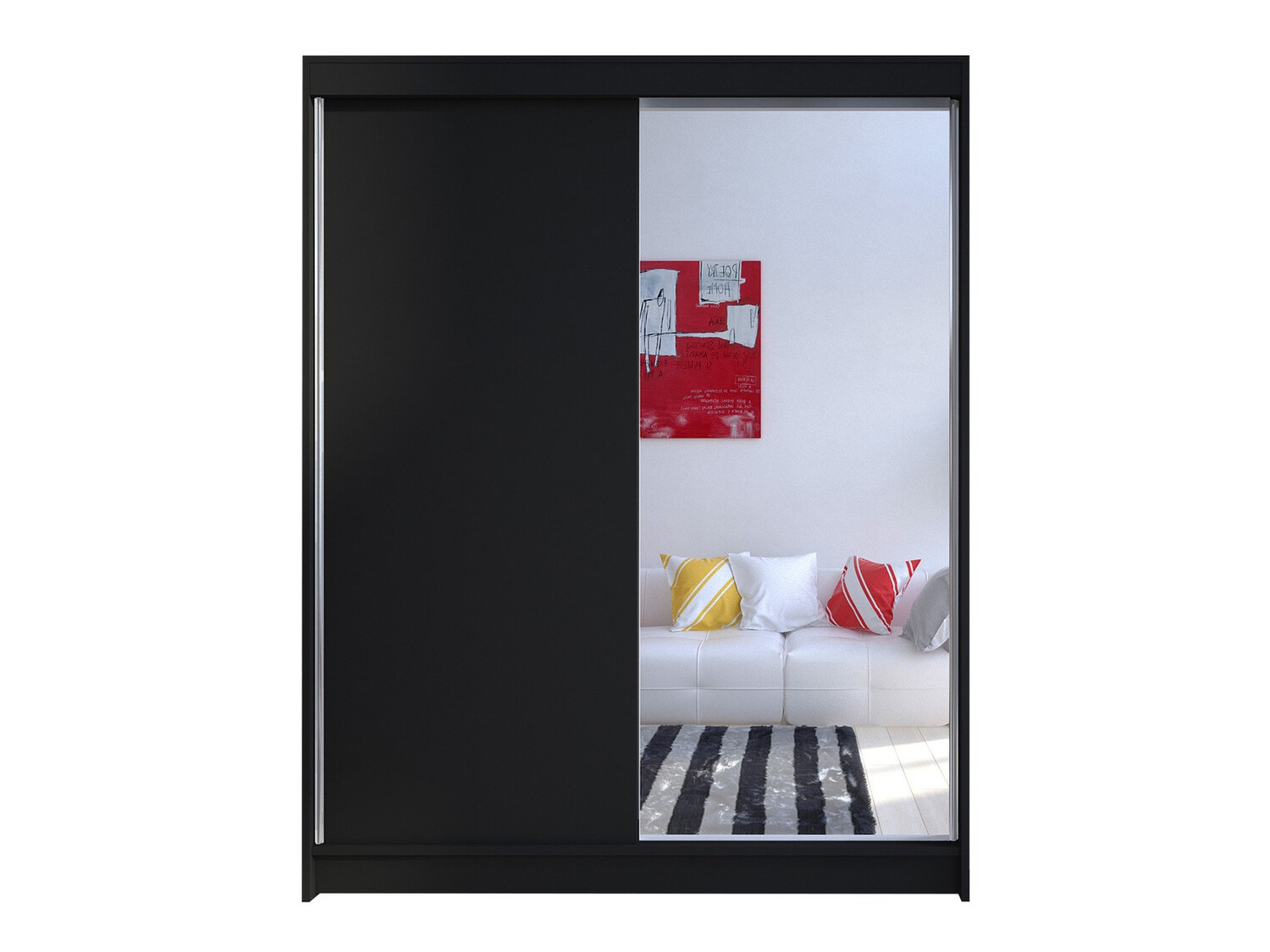 Kleiderschrank Closico Vastor I (Schwarz)