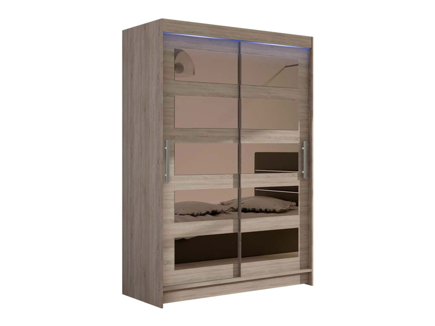 Kleiderschrank Closico Pacron IV (Trüffel eichenholzoptik)