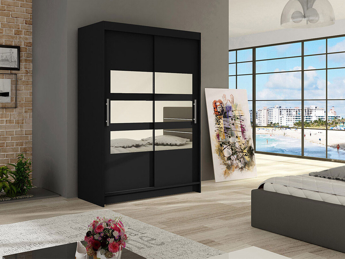 Kleiderschrank Closico Pacron V (Schwarz)