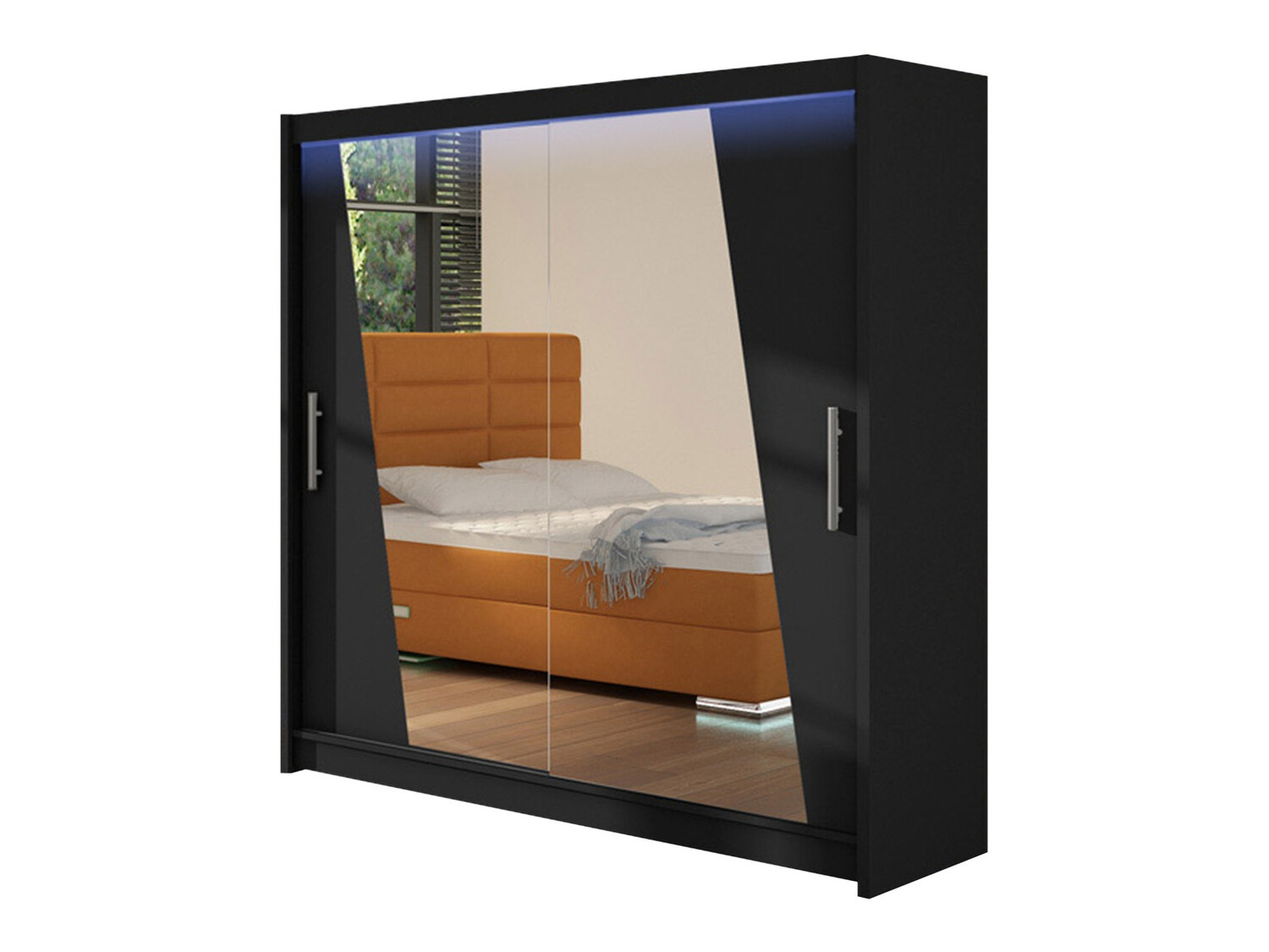Kleiderschrank Closico Pallor XIV (Schwarz)