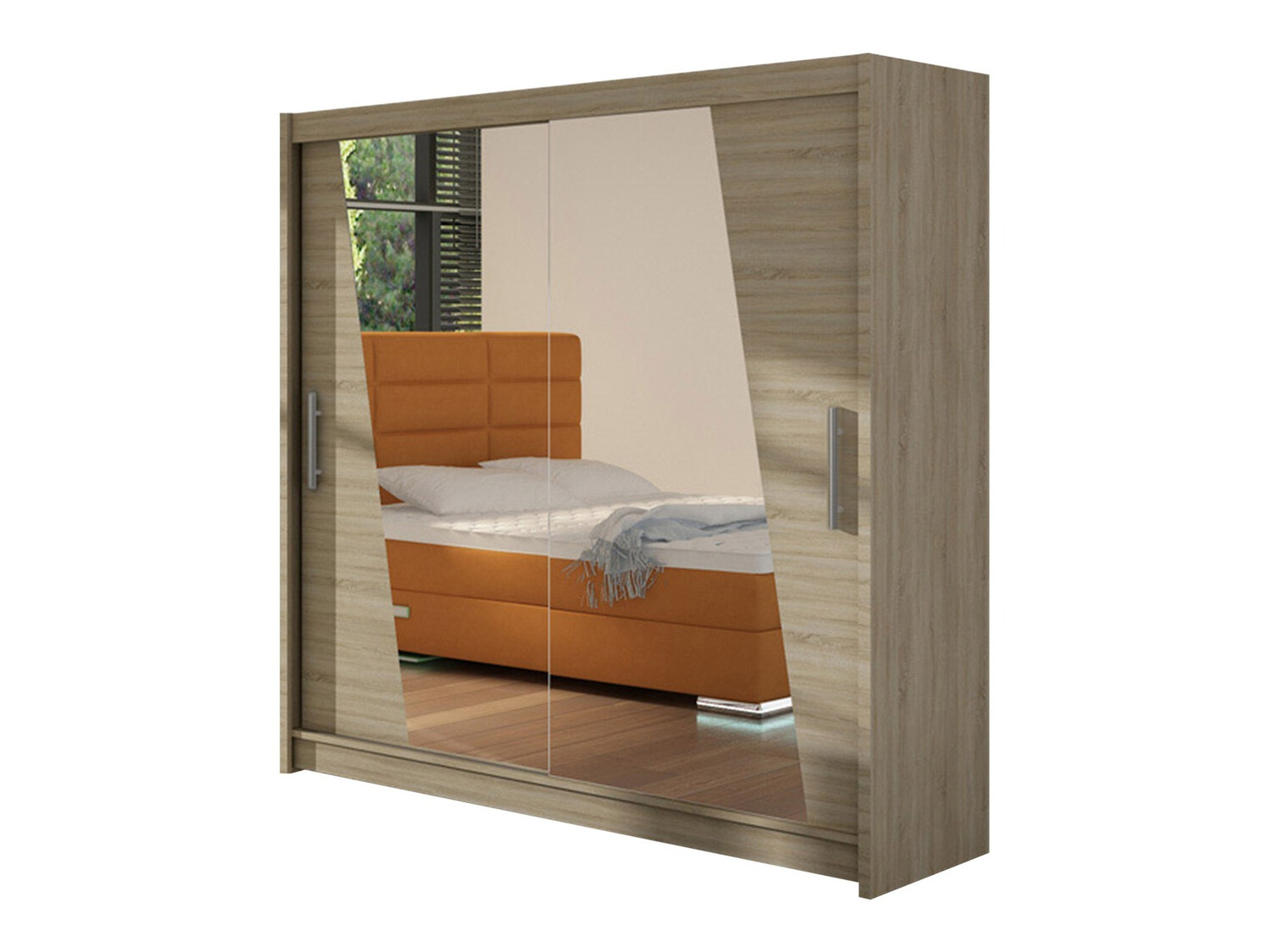 Kleiderschrank Closico Pallor XIV (Sonoma eichenholz)