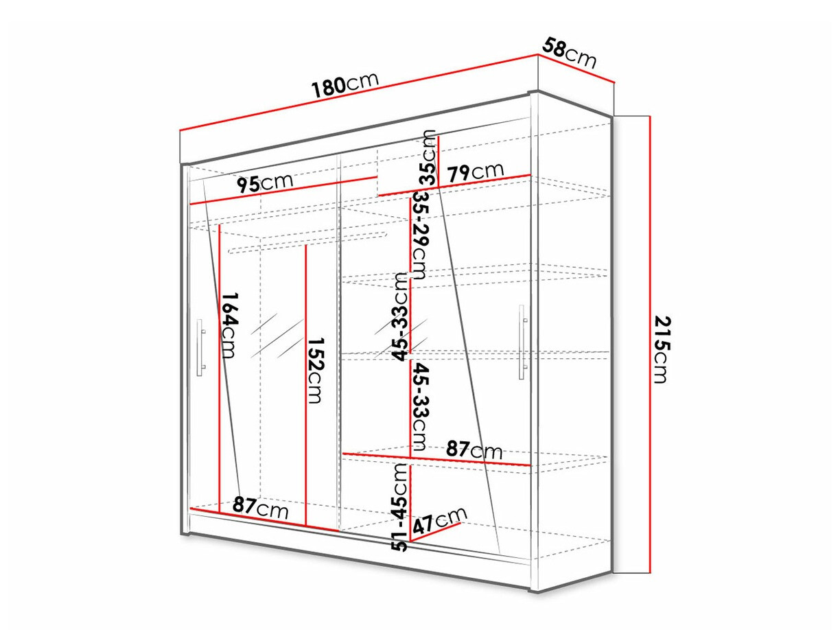 Kleiderschrank Closico Pallor XIV (Weiss)