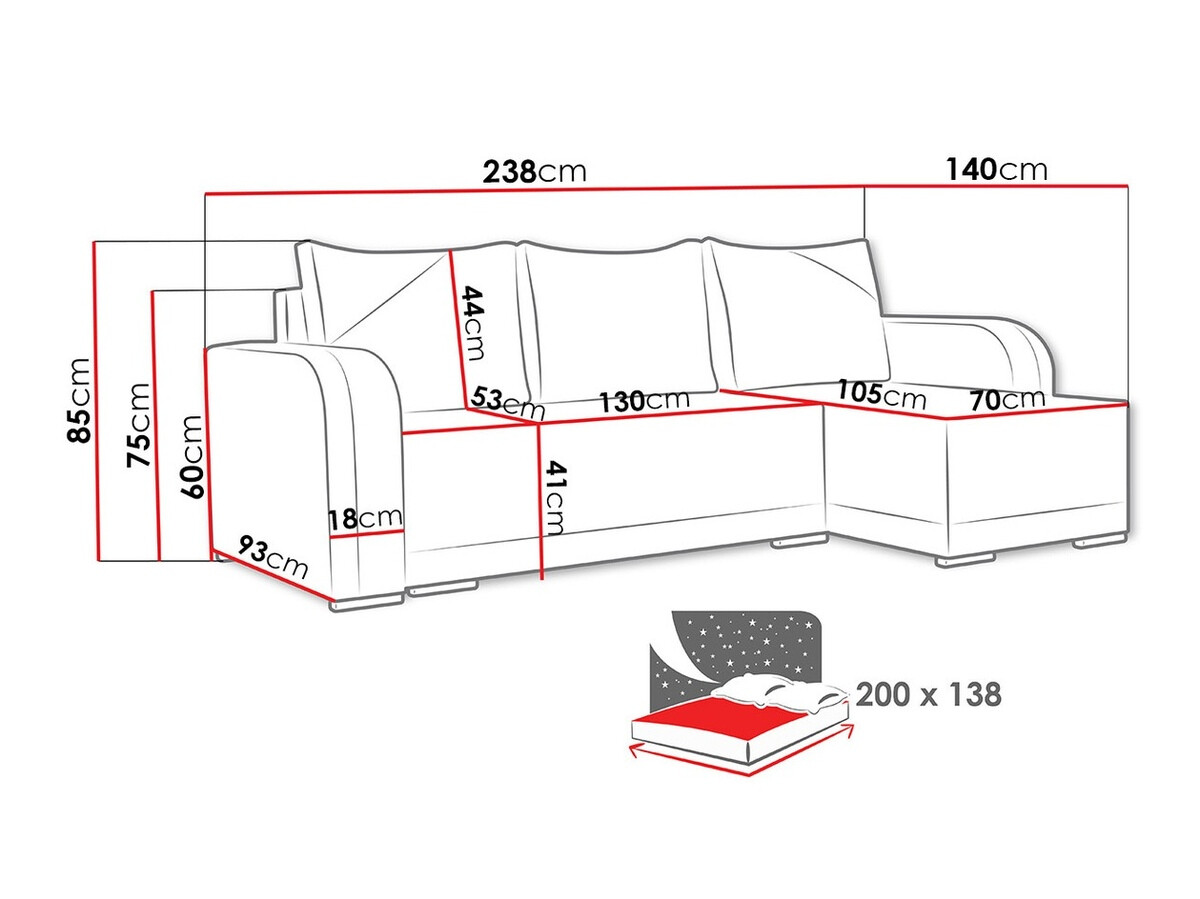 Ecksofa Boulder 102 (Twist 18 + Twist 12)