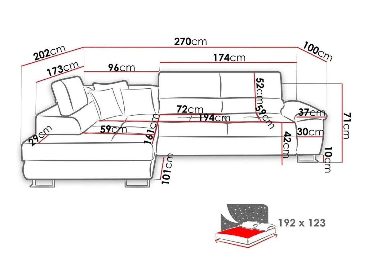 Ecksofa Comfivo Ruta III (Soft 011 + Lux 06)