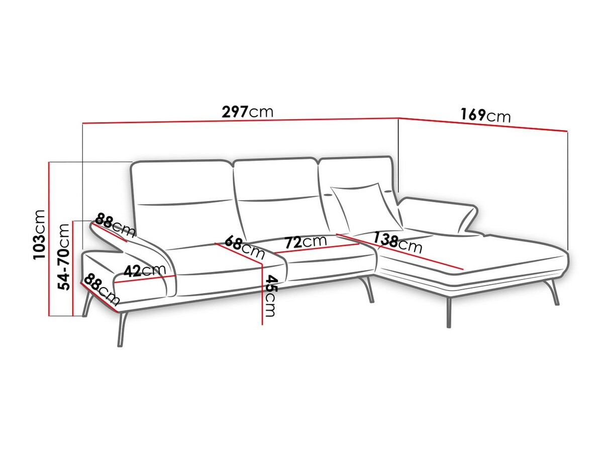Ecksofa Lincoln 121 (Gusto 15)