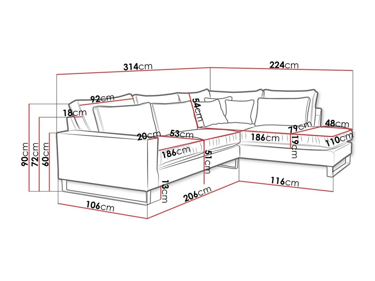 Ecksofa Kingsport 111 (Kronos 22)