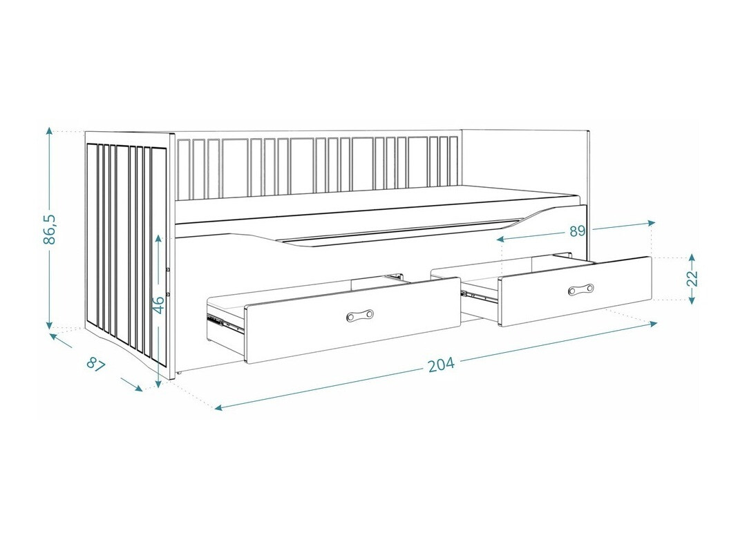 Bett Aurora 158