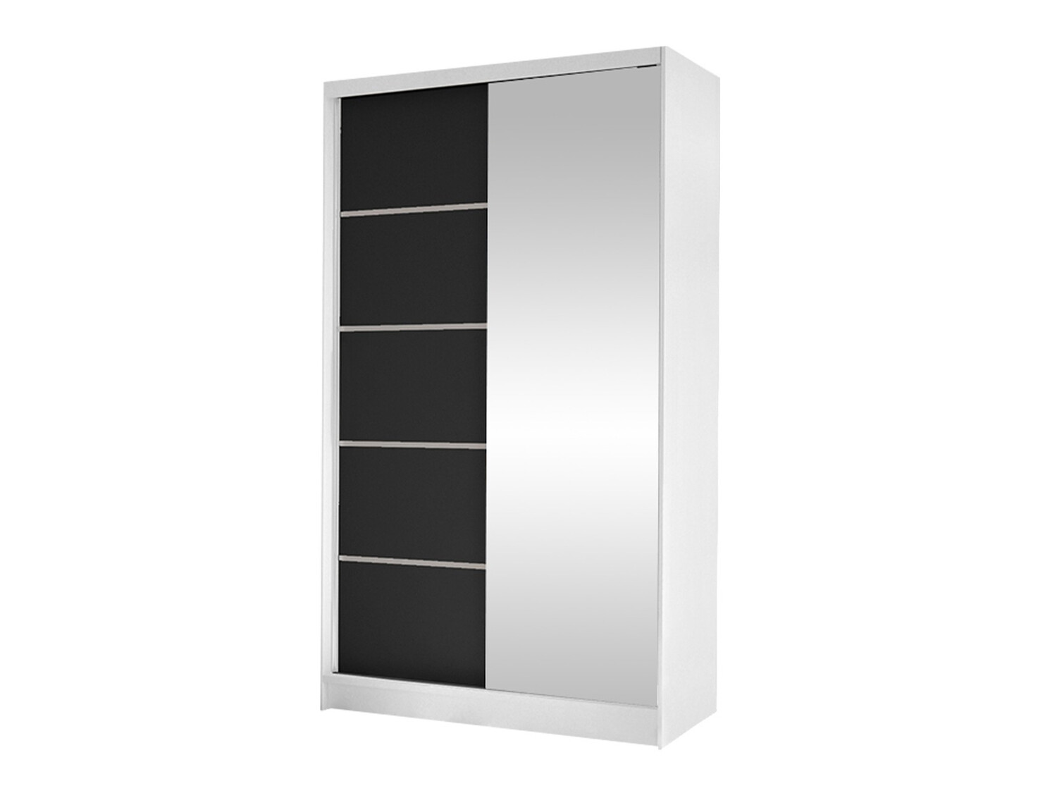 Kleiderschrank Closico Fractor III (Weiss + Schwarz)