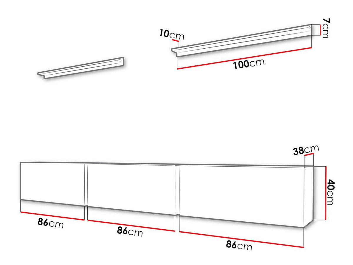 Wohnzimmer-Sets Hoover 101 (Schwarz + Schwarz glänzend)