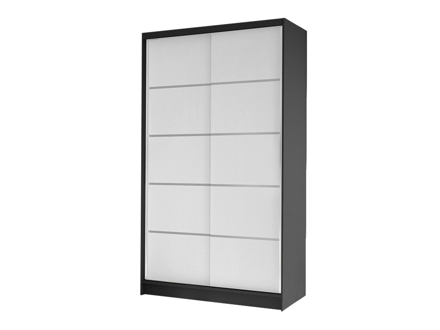 Kleiderschrank Closico Fractor IV (Schwarz + Weiss)