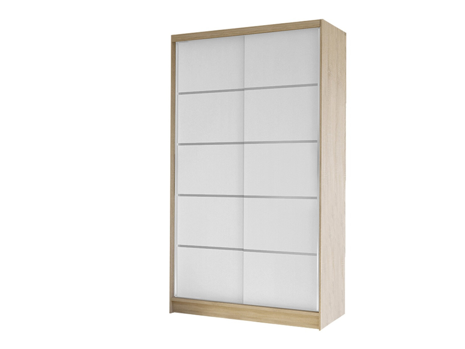 Kleiderschrank Closico Fractor IV (Sonoma-Eiche + Weiss)