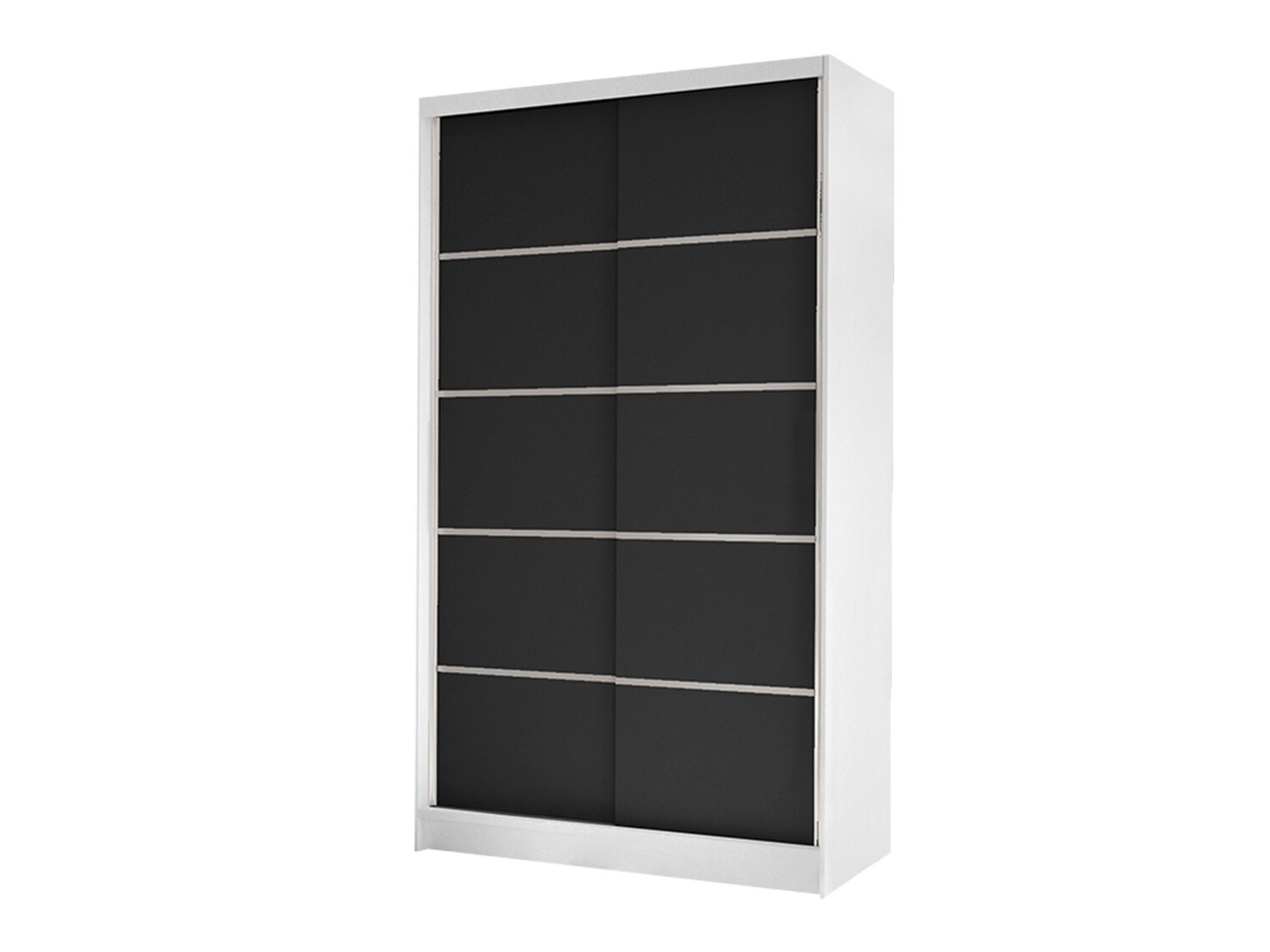 Kleiderschrank Closico Fractor IV (Weiss + Schwarz)