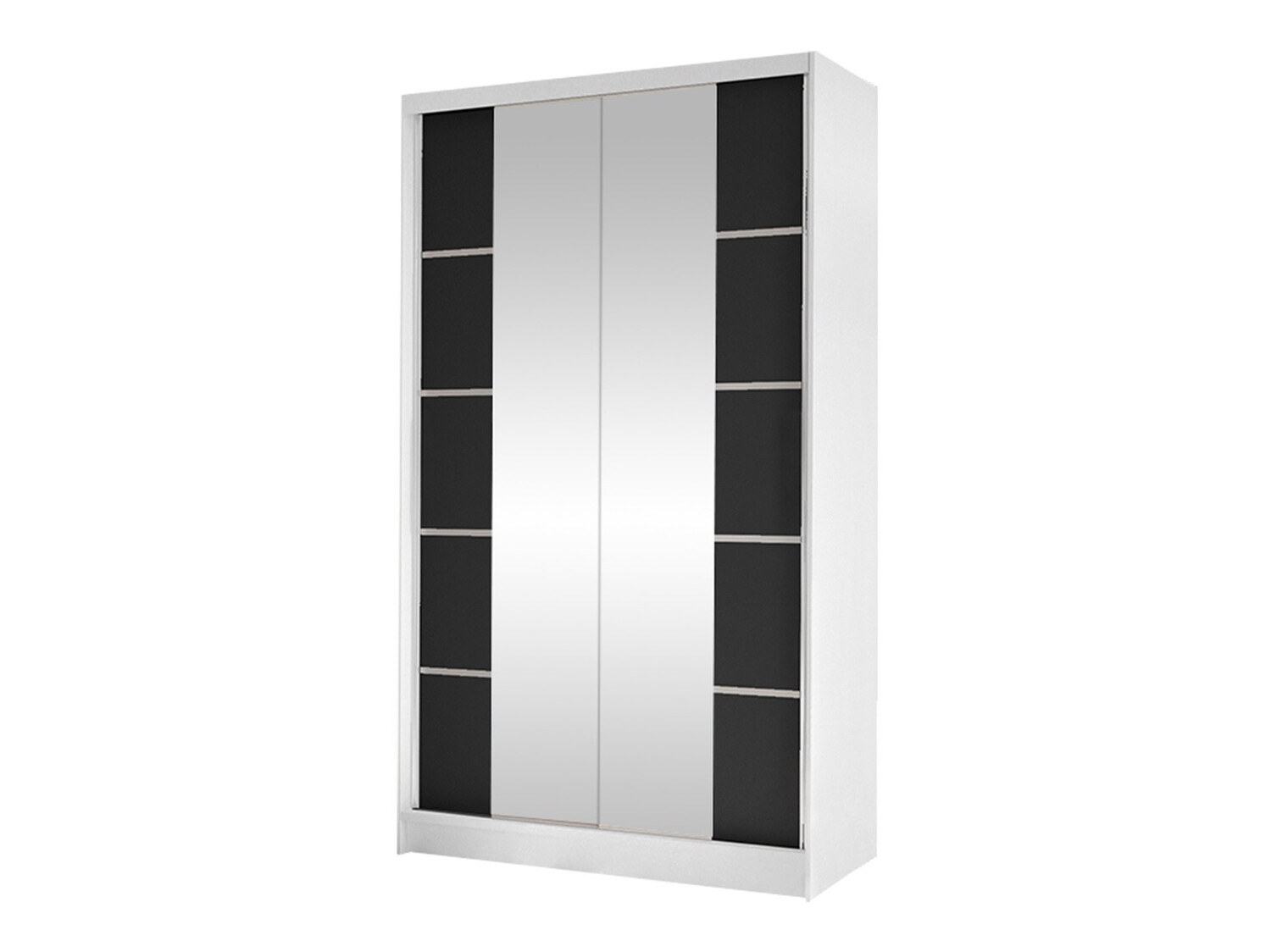 Kleiderschrank Closico Fractor V (Weiss + Schwarz)