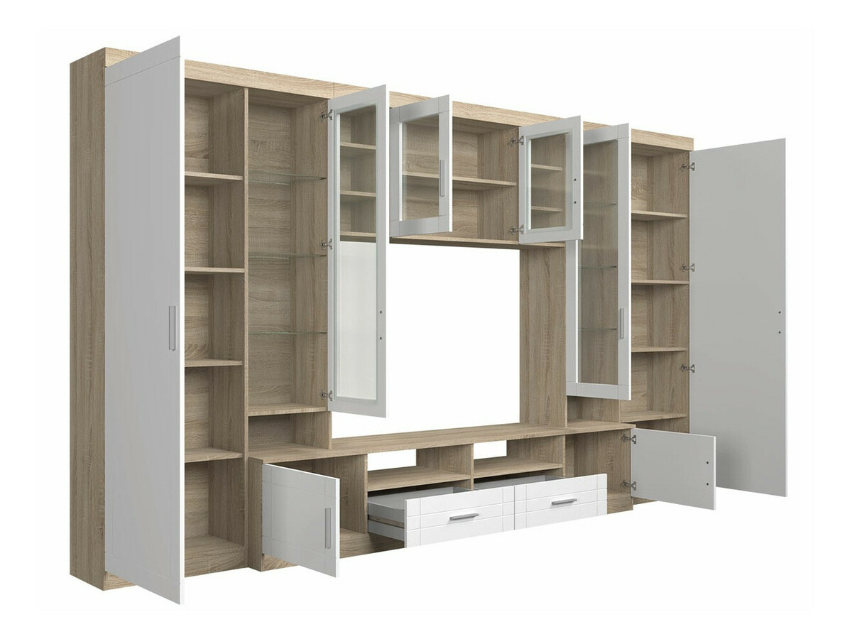 Wohnzimmer-Sets Bacces (Sonoma eichenholz + Graphit)