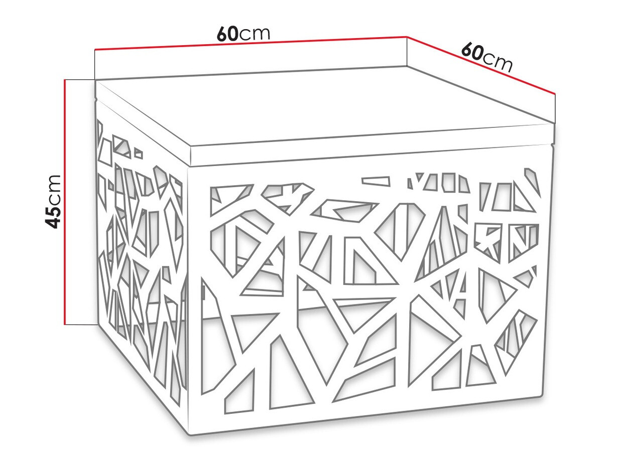 Couchtisch Germantown 102 (Mattschwarz + Weiss glänzend)