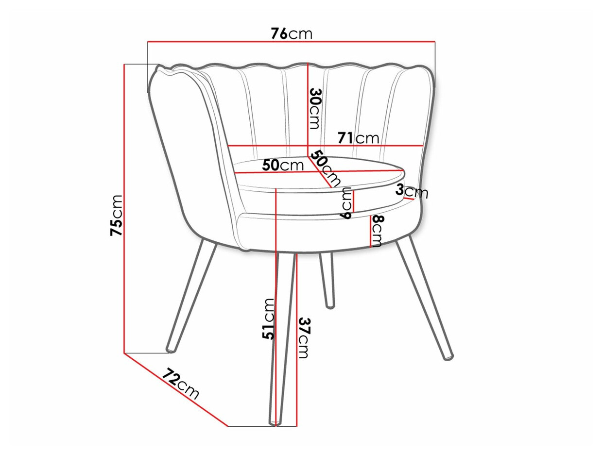 Sessel Comfivo Univae (Grau + Gold)