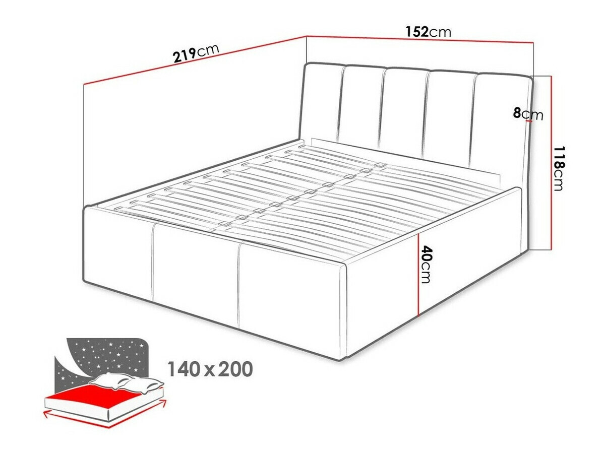 Bett ComfiDream Lumora (Fresh 32)