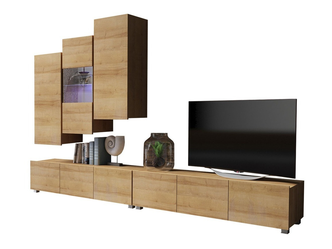 Wohnzimmer-Set Remus XVII (Goldeiche)