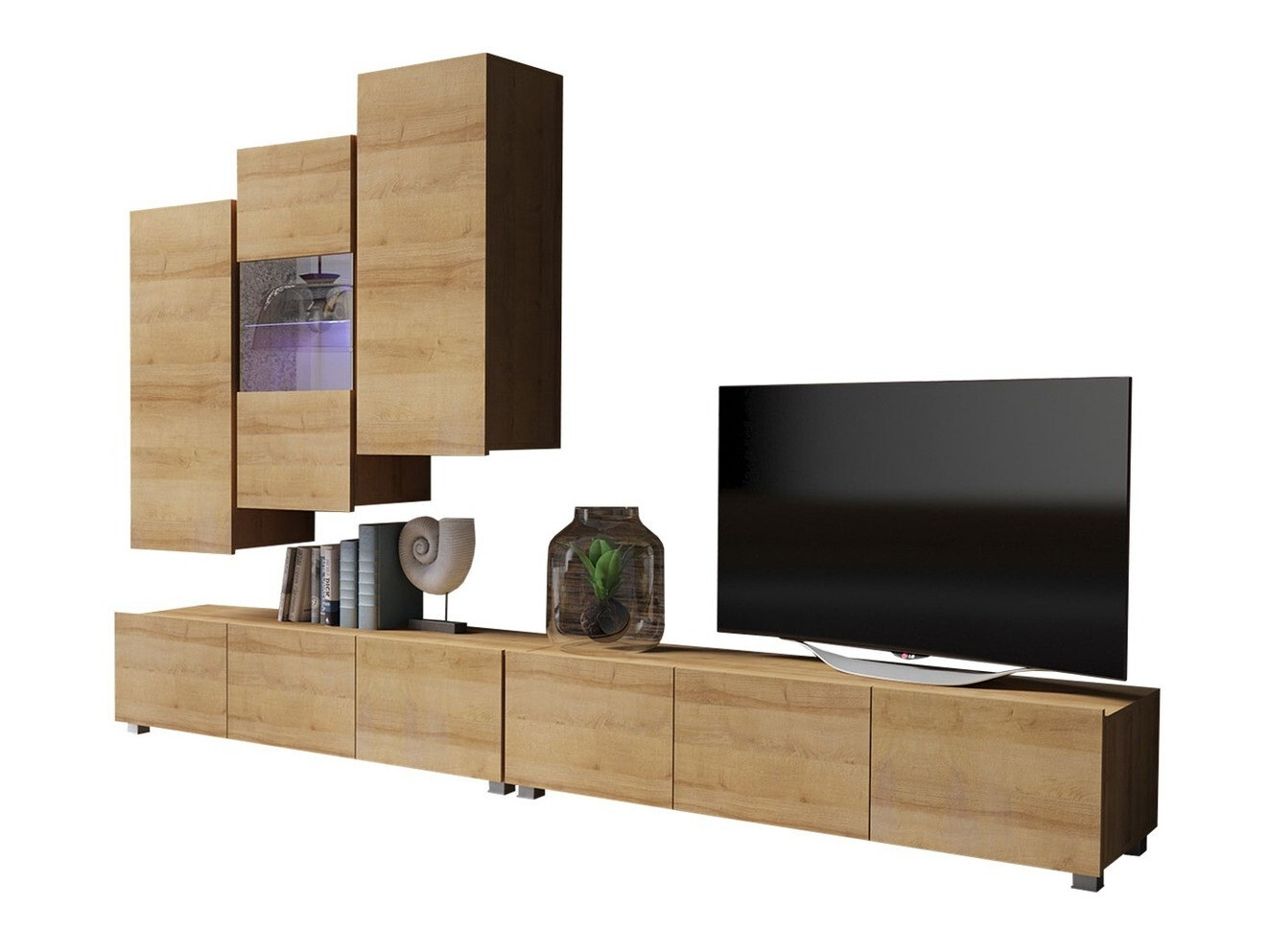 Wohnzimmer-Set Remus XVII (Goldeiche)