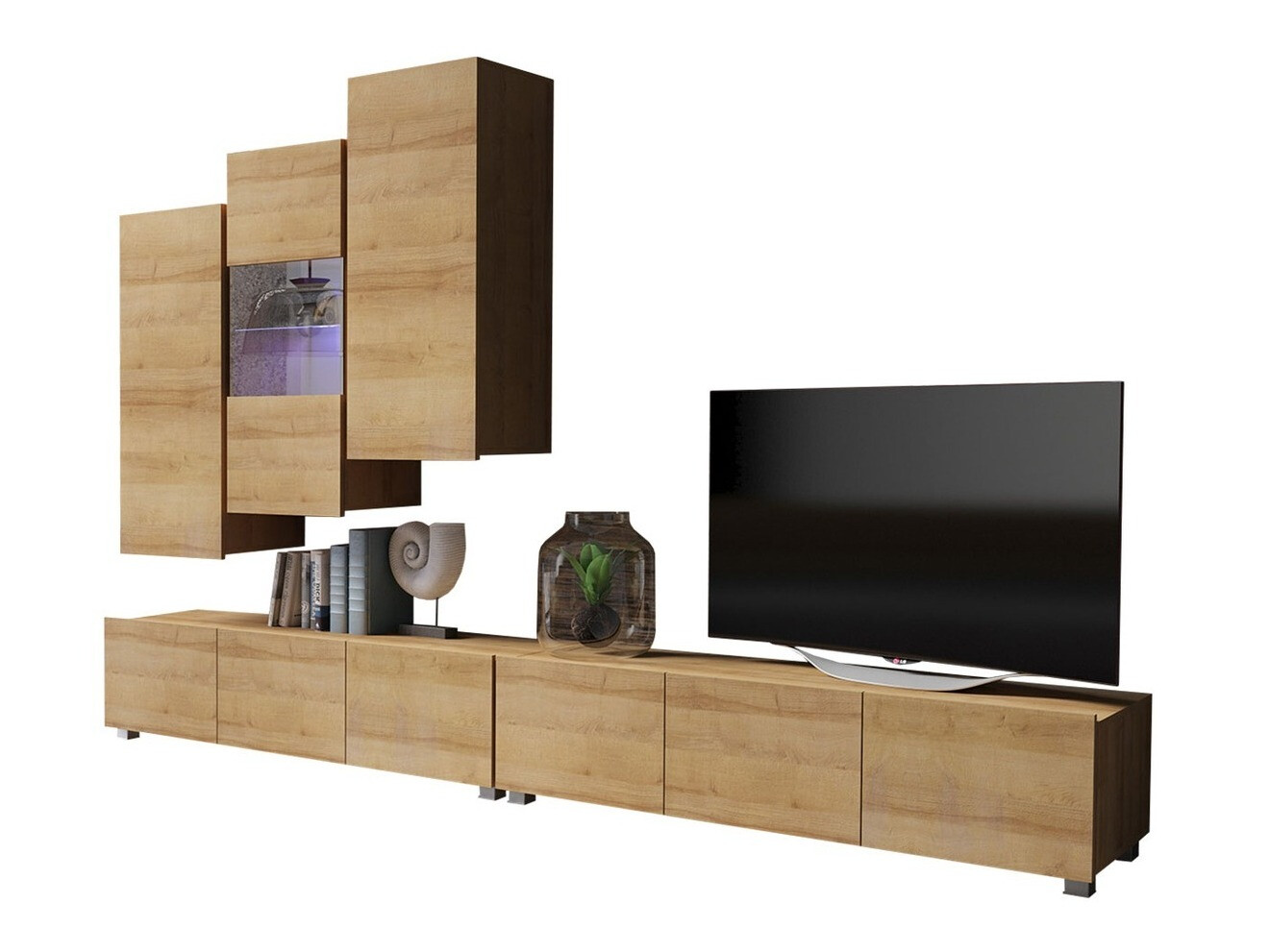 Wohnzimmer-Set Remus XVII (Goldeiche)