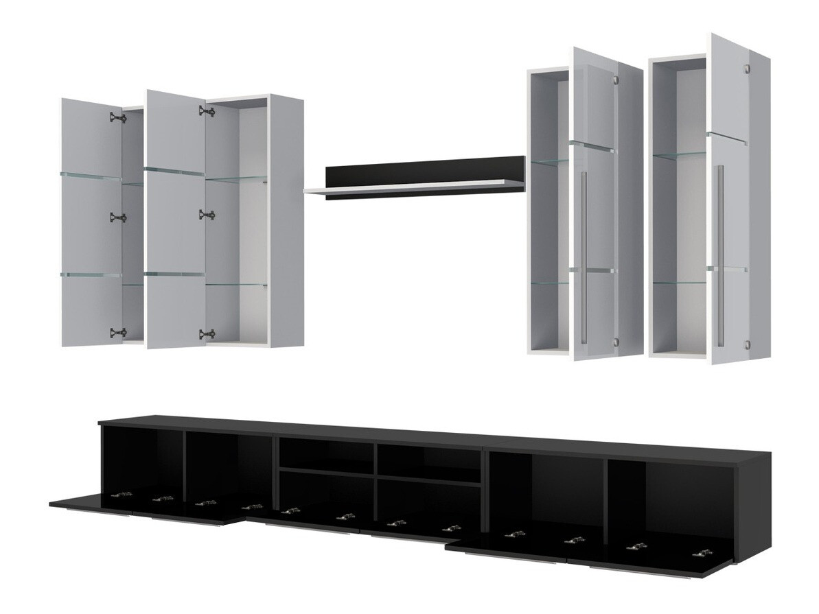 Wohnzimmer-Sets Flos (Weiss + Weiss glänzend)