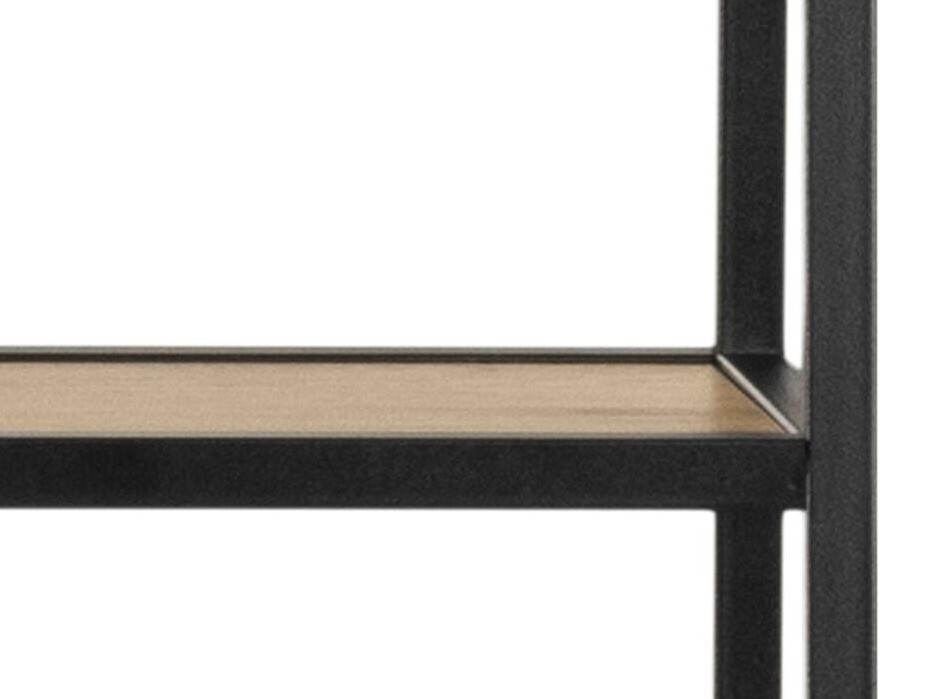 Bürotisch Norsica Sevferi 163 (Wildeichenholzoptik + Schwarz)