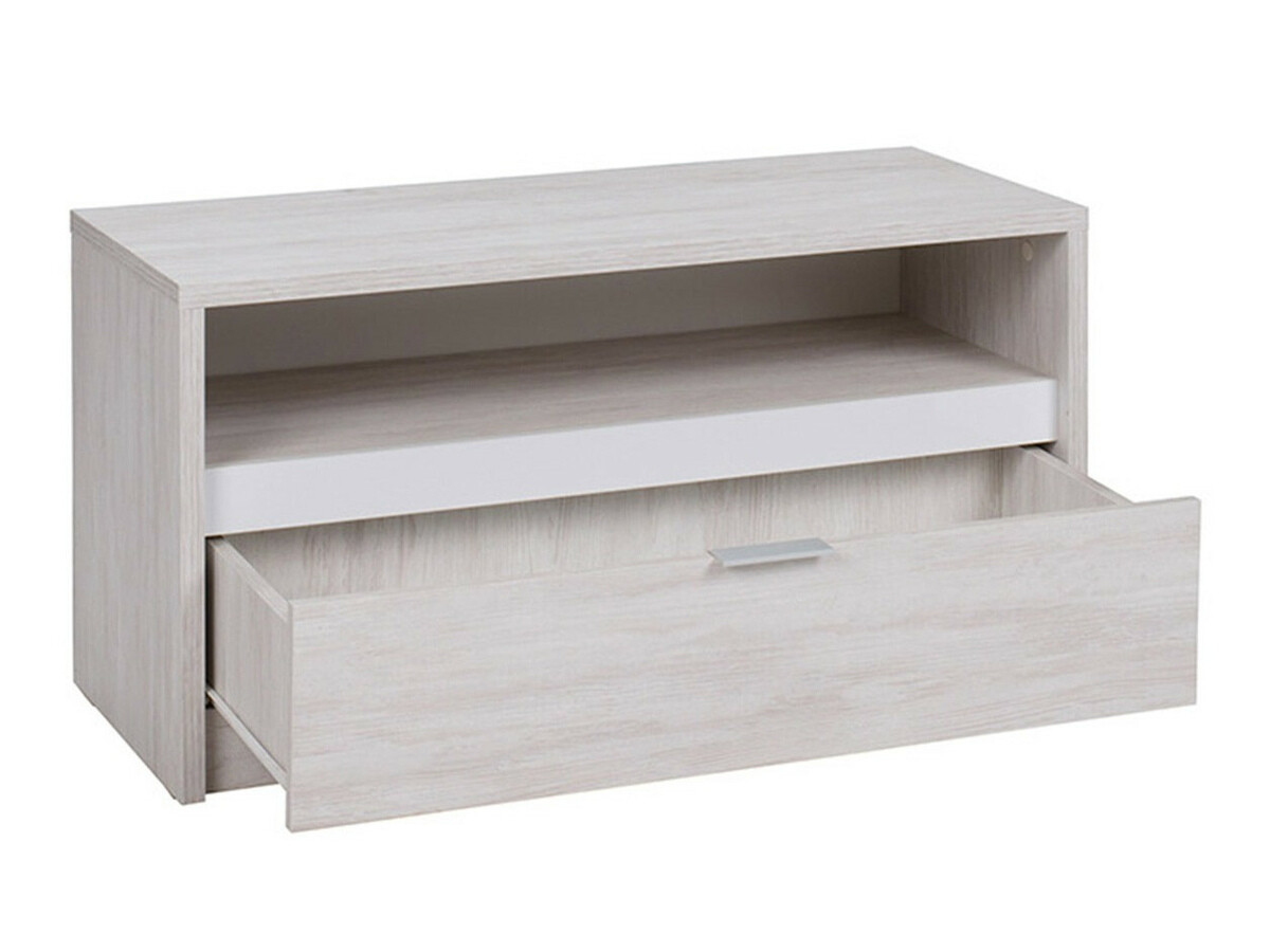 Wohnzimmer-Set Fivelbo 115 (Klostereiche + Schwarz glänzend)
