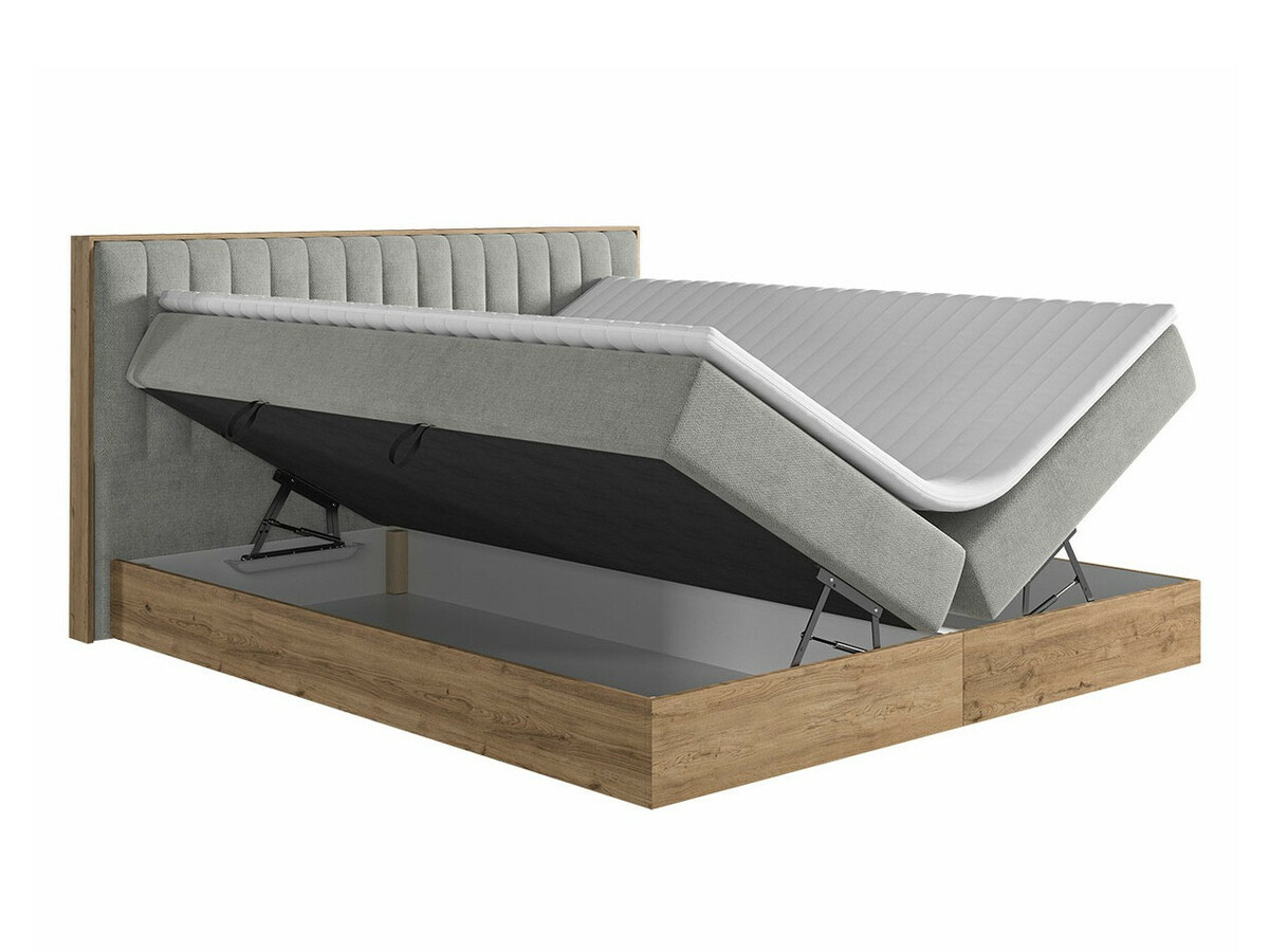 Boxspringbett ComfiDream 166 (Goldene Eichenholzoptik + Soro 24)