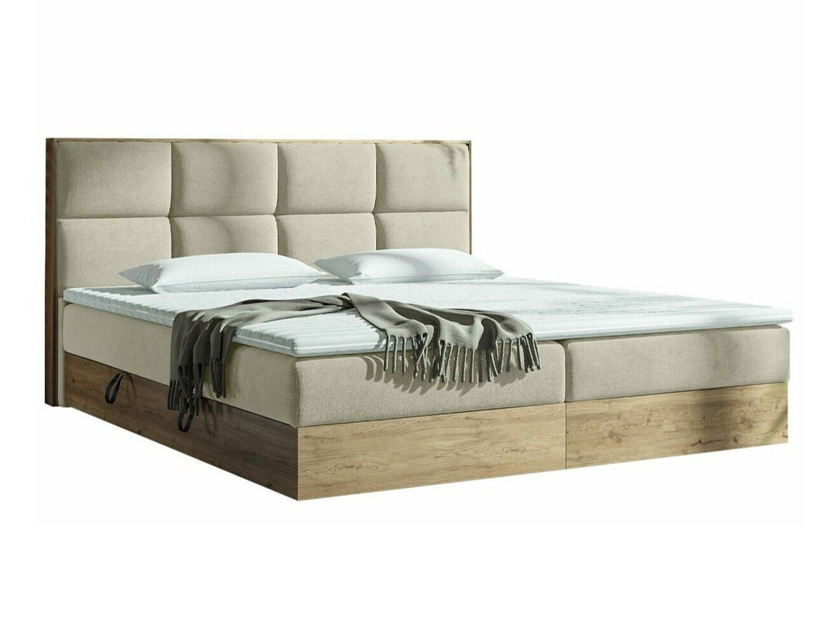 Boxspringbett ComfiDream Miraena (Goldene Eichenholzoptik + Soro 21)