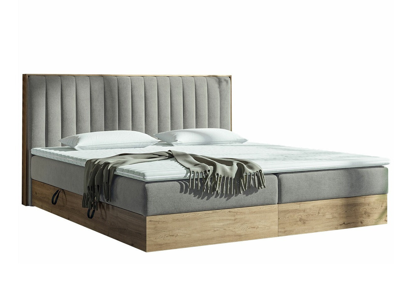 Boxspringbett ComfiDream Odelra (Goldene Eichenholzoptik + Soro 90)