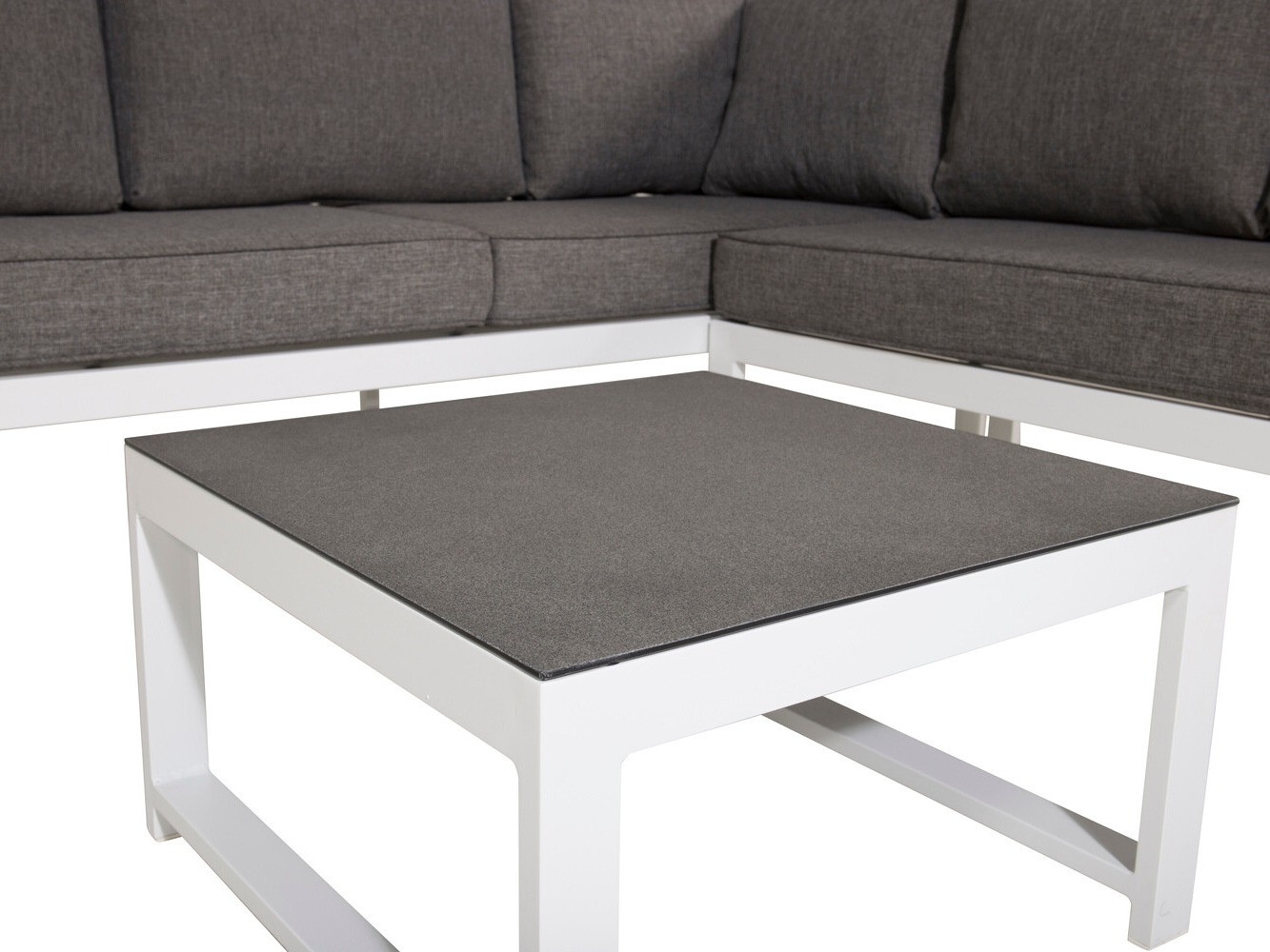 Gartenmöbel-Set Dallas 773 (Weiss + Grau)