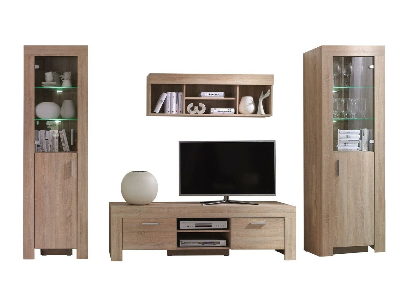 Wohnzimmer-Set Melfeli 124 (Sonoma-Eiche)
