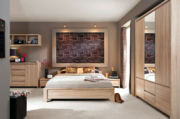 Bett Nolroma 120 (Sonoma eichenholz)