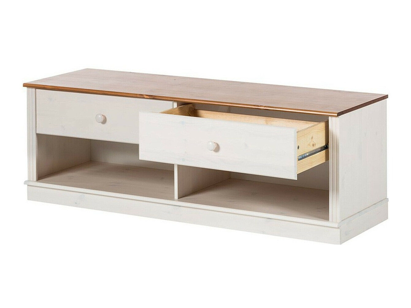 Wohnzimmer-Sets Saltoro 141 (Weiss + Kiefernholzoptik)