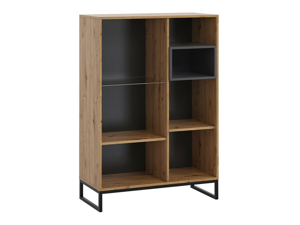 Wohnzimmer-Sets Baltesi 108 (Weiss + Artisan Eichenholzoptik)