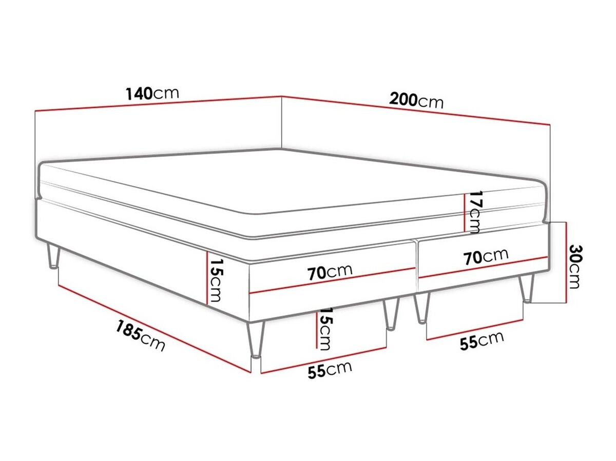 Boxspringbett Logan 109 (Soft 011)