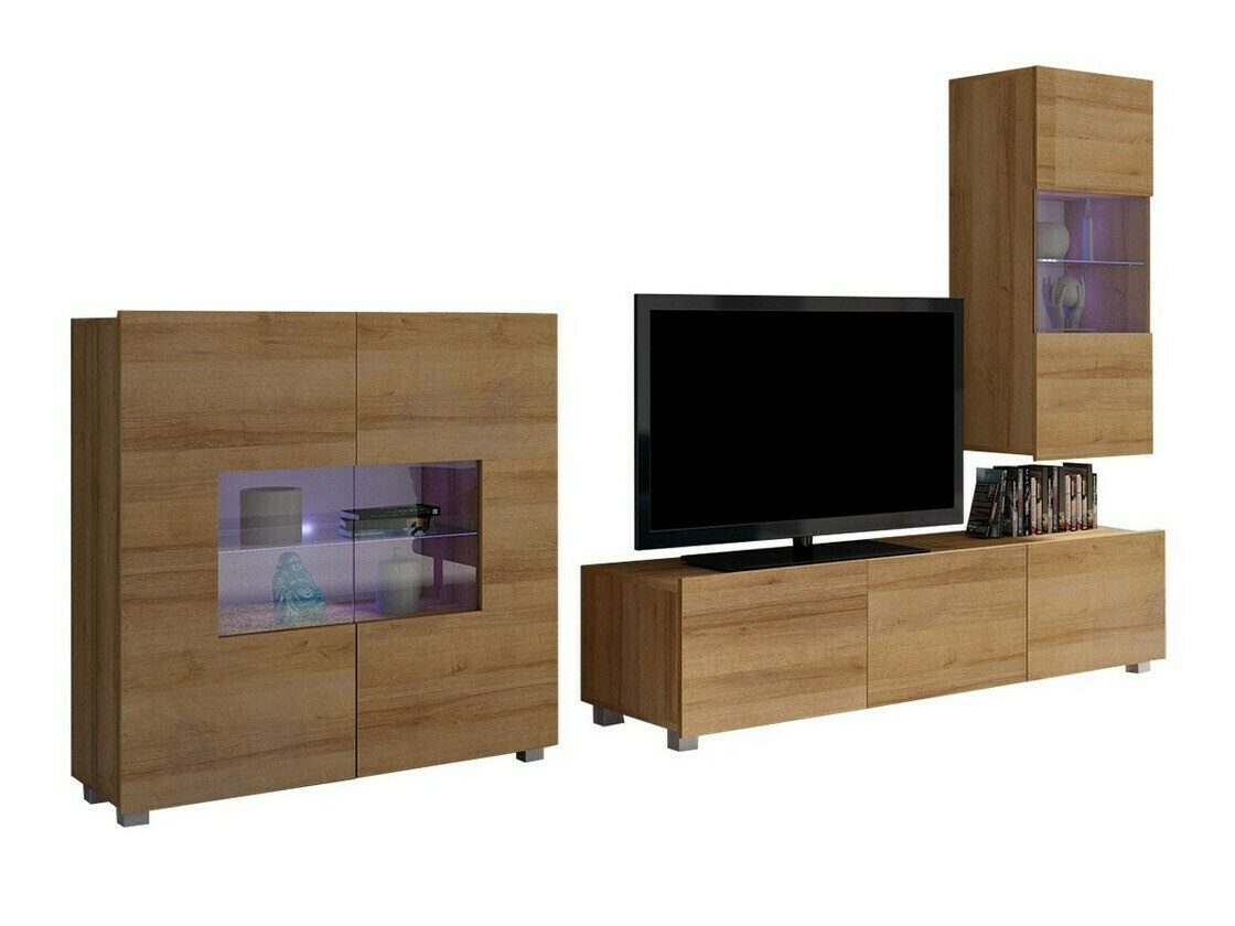 Wohnzimmer-Set Remus VII (Goldeiche)
